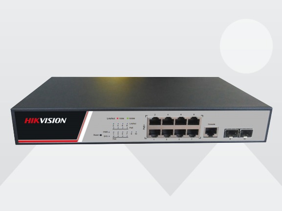 Управляемый PoE-коммутатор Hikvision DS-3E2510P