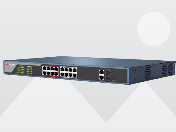 16PORT POE + 2 SFP DS-3E0318P-E(B)