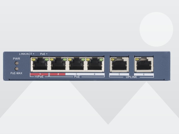 6PORT POE DS-3E0106HP-E